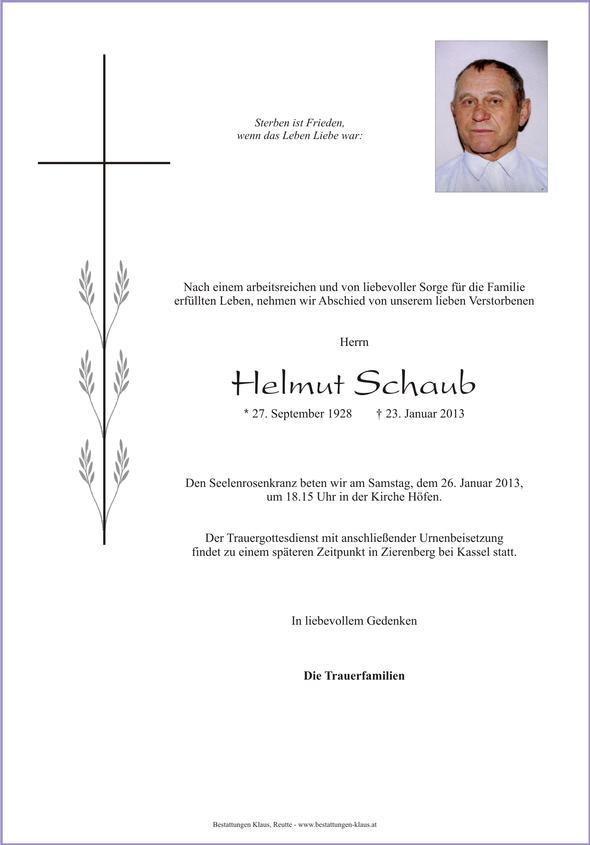Helmut Schaub
